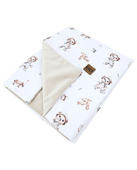 Educational blanket mat with lining VELVET GARDENER BEAR