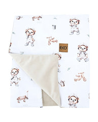 Educational blanket mat with lining VELVET GARDENER BEAR