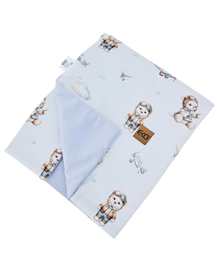 Tapis d'éveil doublé VELOURS OURSON PILOTE