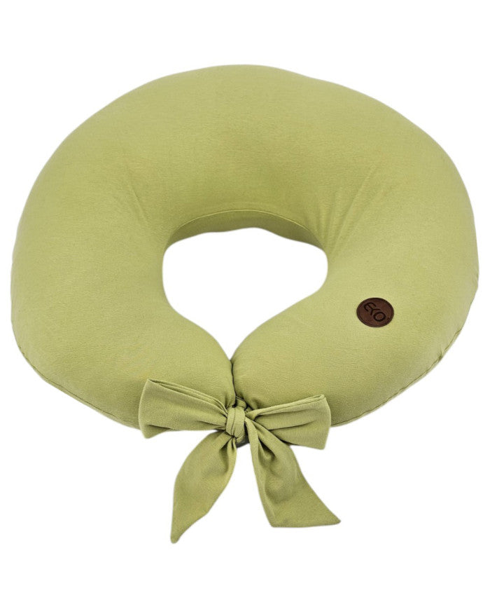 Jersey Nursing Pillow – Soft & Elastic Breastfeeding Support GREEN