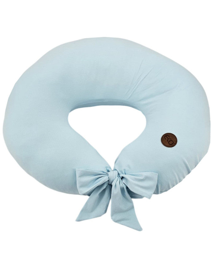 Jersey Nursing Pillow – Soft & Elastic Breastfeeding Support LIGHT BLUE