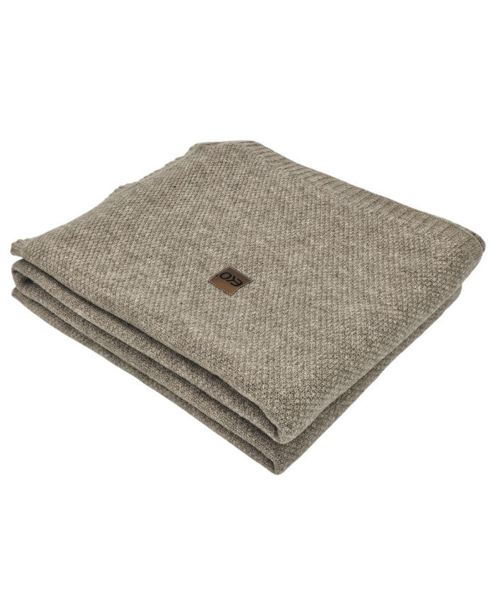 Gebreide deken 200x220 cm - MILANO200 TAUPE
