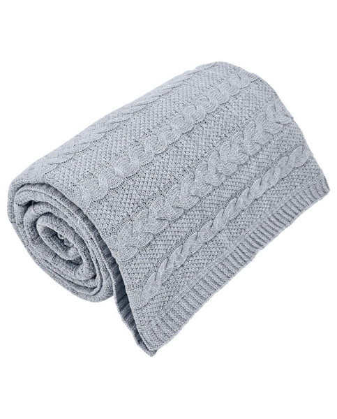 Cotton knitted blanket 150x200 cm - VENEZIA POPIEL