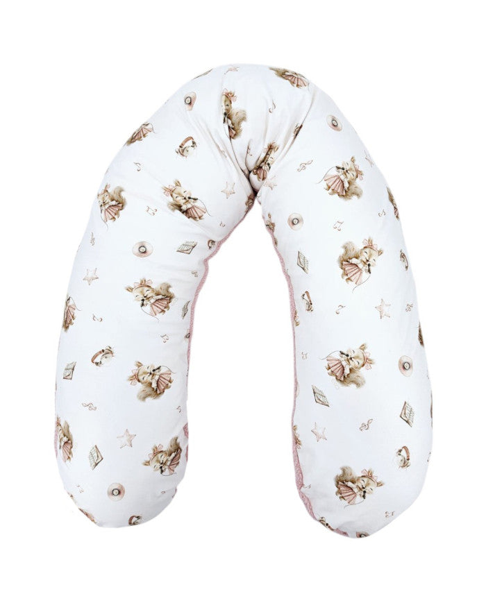 Large Nursing Pillow Bamboo + Bouclé – Luxury Comfort & Hygiene SINGER