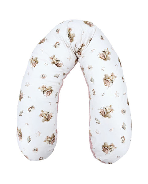 Large Nursing Pillow Bamboo + Bouclé – Luxury Comfort & Hygiene SINGER