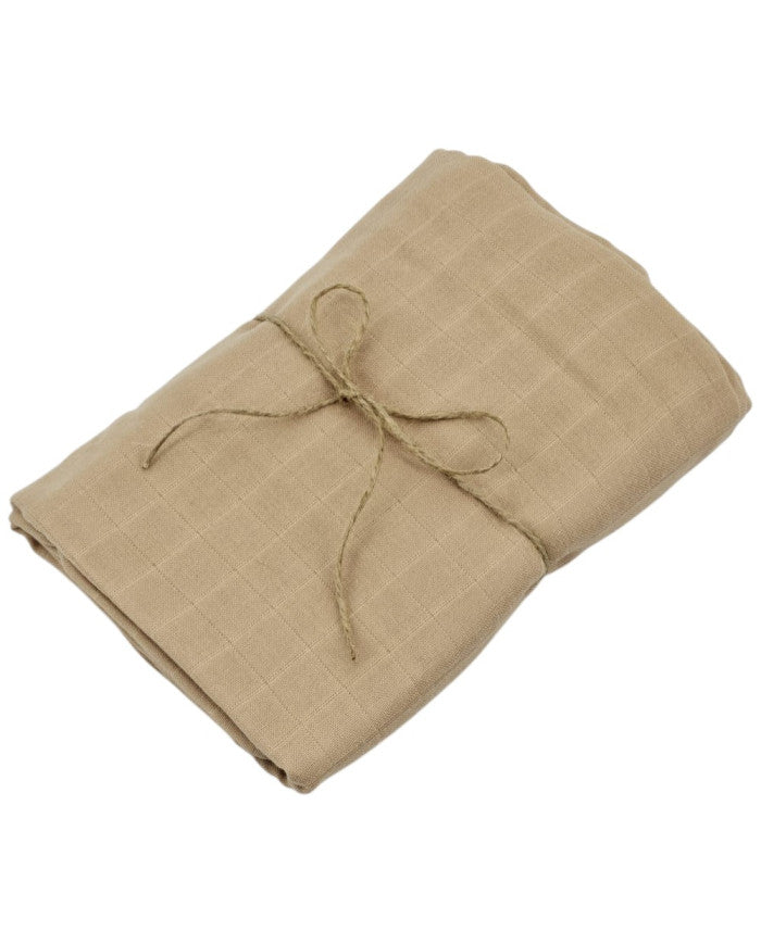 Lightweight Muslin Swaddle – Breathable & Soft for Sensitive Skin 120 x 120 cm 1pcs. CARAMEL