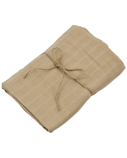 Lightweight Muslin Swaddle – Breathable & Soft for Sensitive Skin 120 x 120 cm 1pcs. CARAMEL