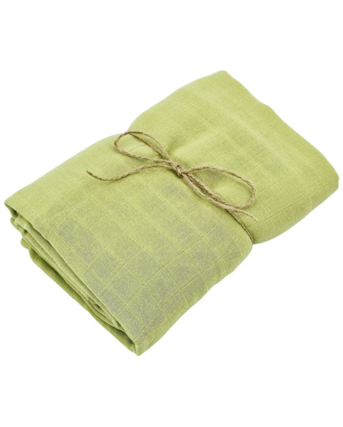 Lightweight Muslin Swaddle – Breathable & Soft for Sensitive Skin 120 x 120 cm 1pcs. GREEN