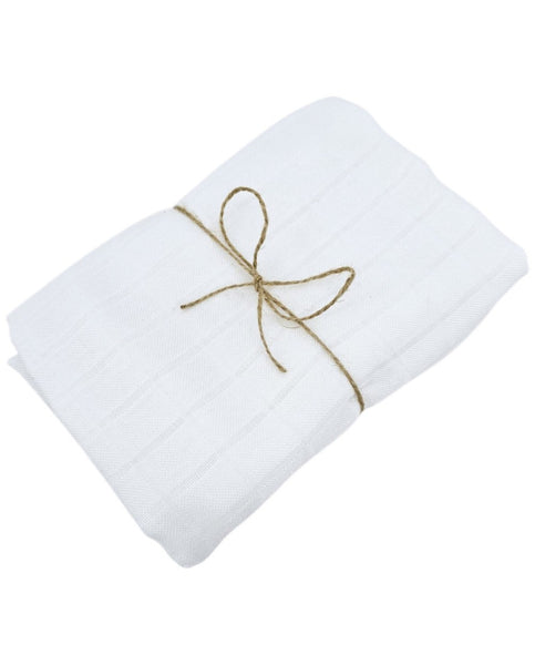 Lightweight Muslin Swaddle – Breathable & Soft for Sensitive Skin 120 x 120 cm 1pcs. WHITE