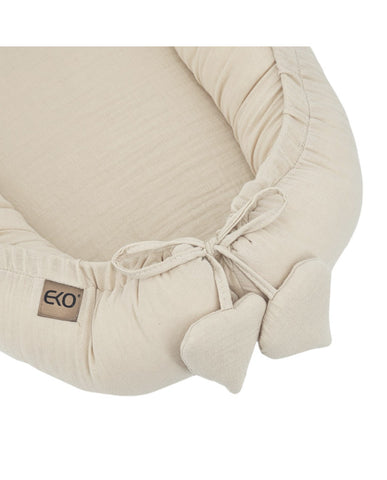 Muslin baby cocoon LATTE