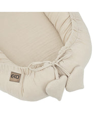 Muslin baby cocoon LATTE