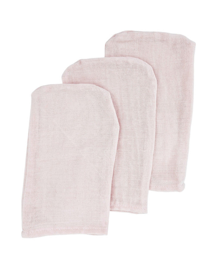Muslin Bath Wash MIX 3 pcs ROSE PINK