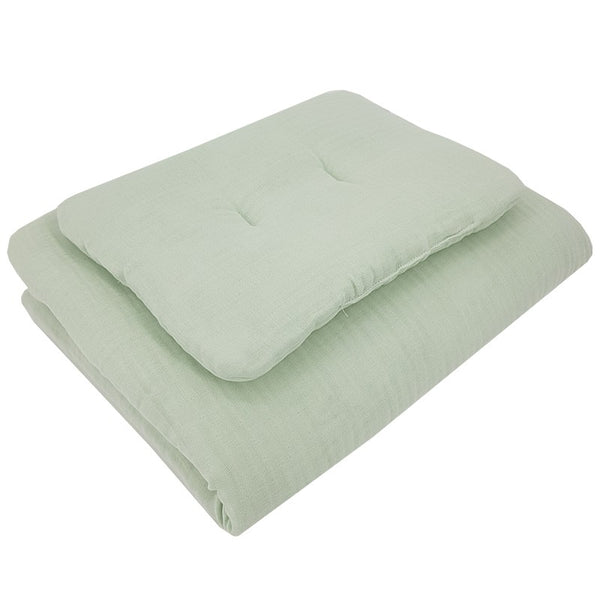 Muslin cot bedding  set MINT