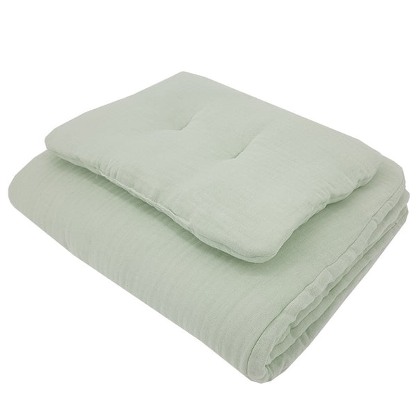 Muslin cot bedding  set MINT