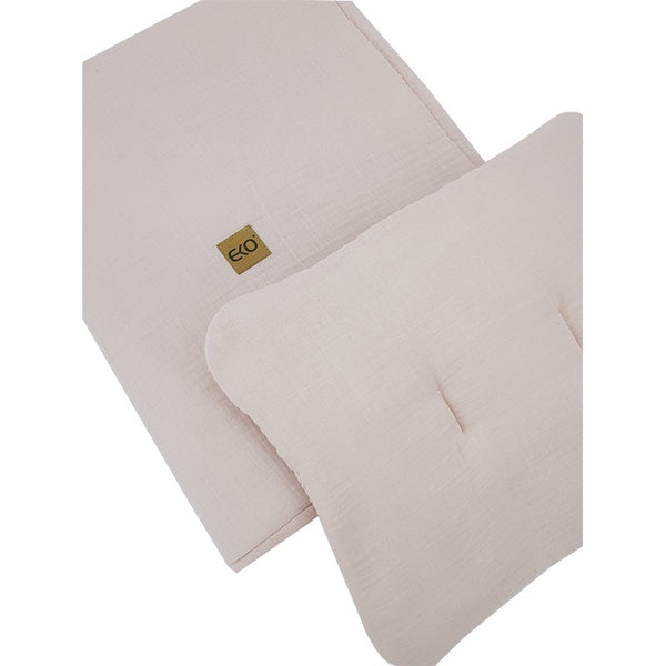 Muslin cot bedding  set ROSE PINK