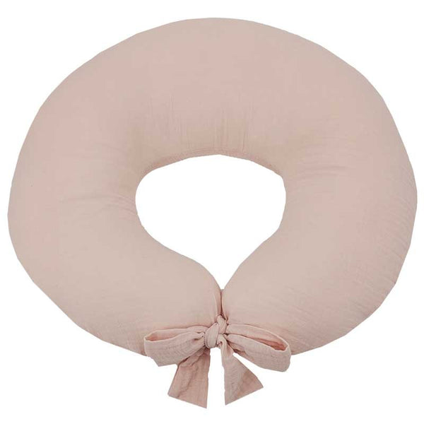 Muslin feeding croissant ROSE PINK