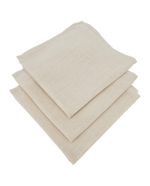 Muslin Nappies 30x30cm 3pcs. LATTE