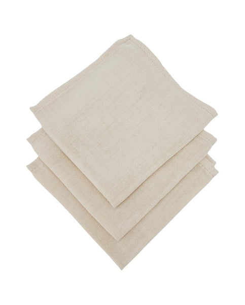 Muslin Nappies 30x30cm 3pcs. LATTE