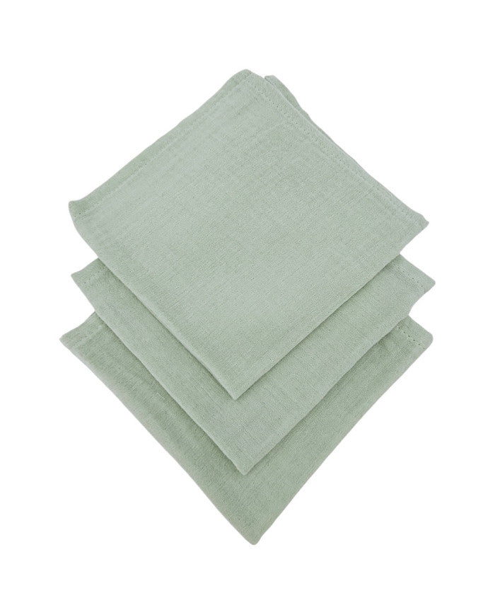 Muslin Nappies 30x30cm 3pcs. MINT