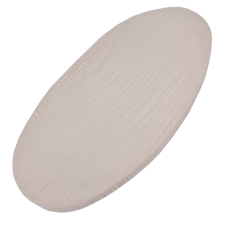 Muslin sheet with elastic band 40 x 80 cm BEIGE