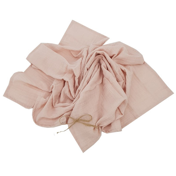 MUSLIN SWADDLE & NAPPY 80 x 80 cm 1pcs. ROSE PINK