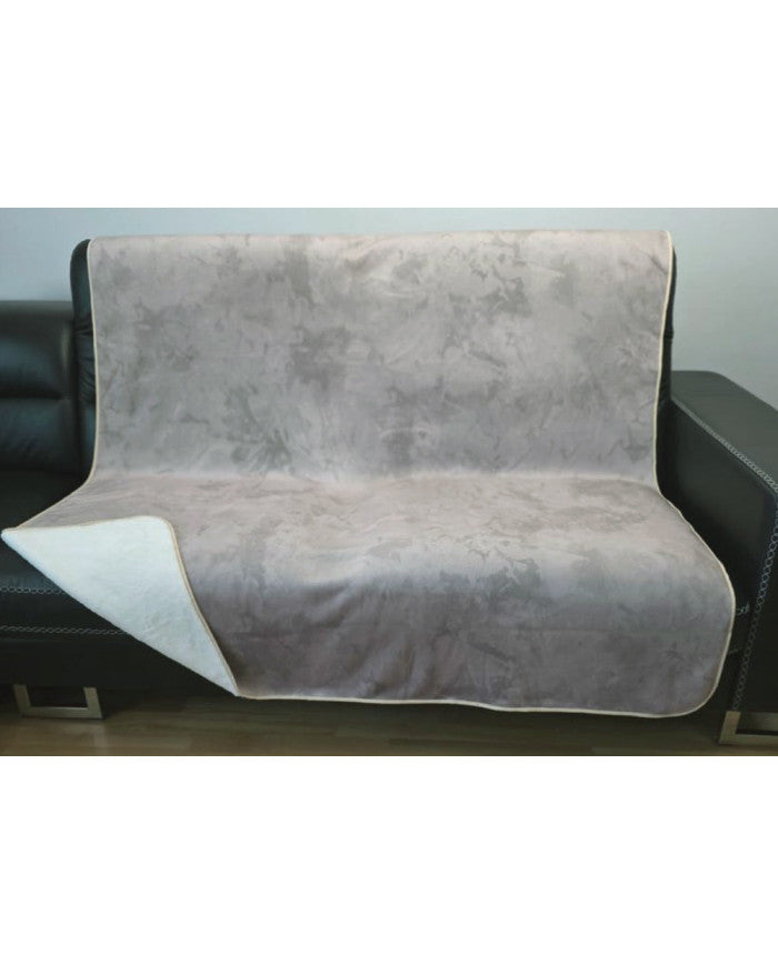 Printed bedspread 160x200 cm STONE BEIGE