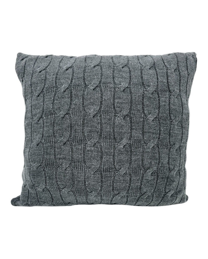 Knitted pillowcase 45x45 cm - VERONA ANTRACITE
