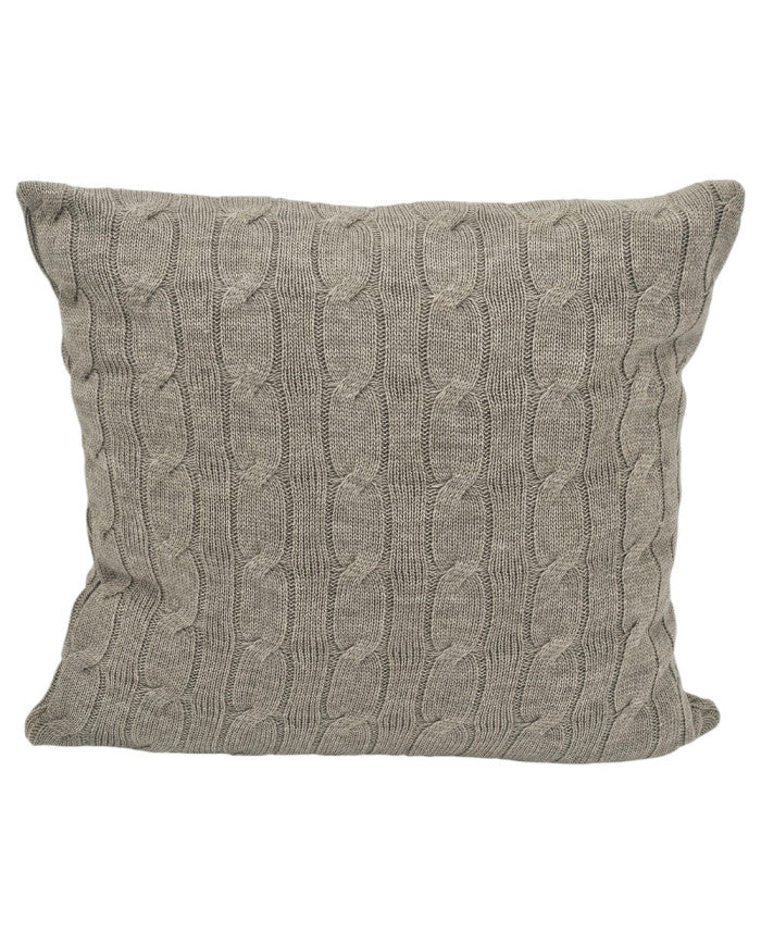 Knitted pillowcase 45x45 cm - VERONA TAUPE