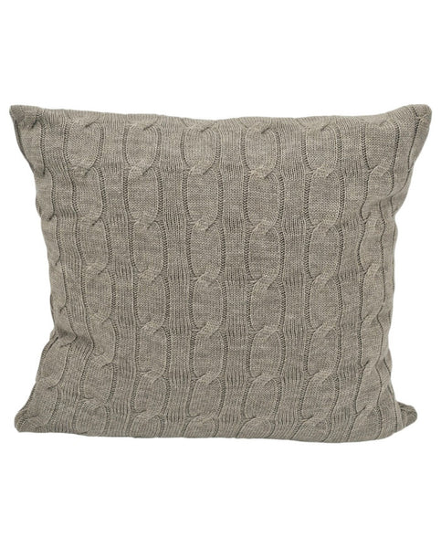 Knitted pillowcase 45x45 cm - VERONA TAUPE