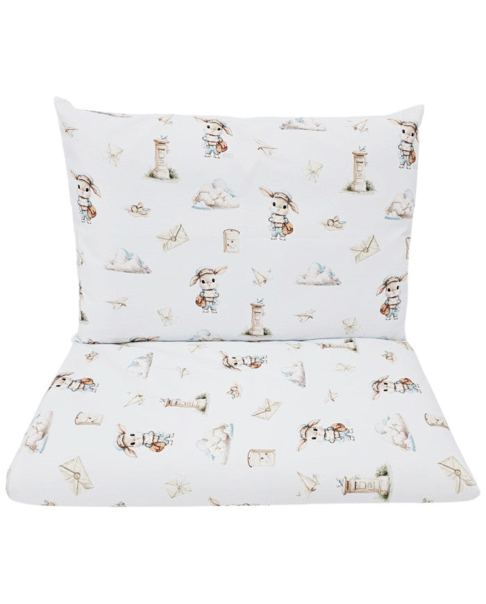 Printed cotton bedding - 2-piece 120x90 cm POSTMAN