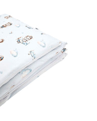 Printed cotton bedding - 2-piece 135x100 cm PILOT BEAR