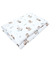 Printed cotton bedding - 2-piece 135x100 cm PILOT BEAR