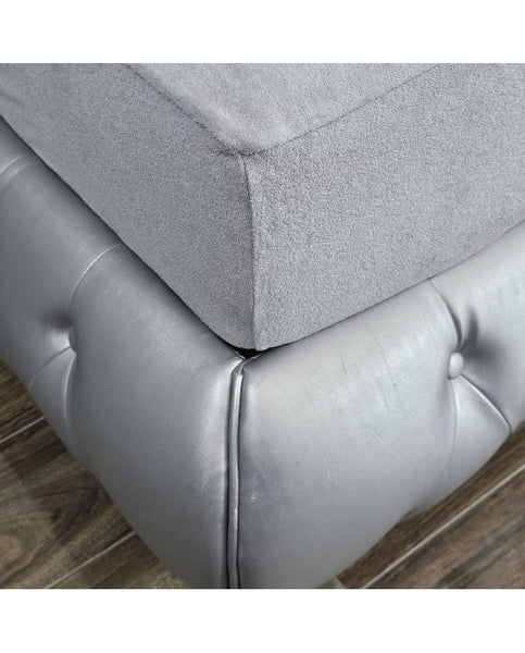 Terry sheet with elastic band 160x200x30 cm LIGHT GREY