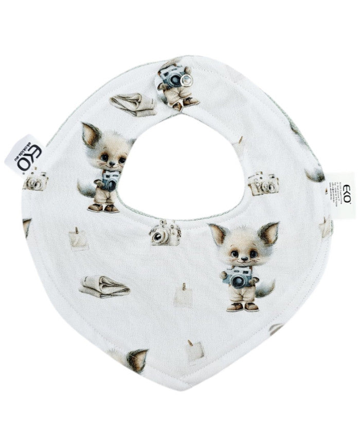 Pull-up bib BAMBOO PHOTOGRAPHER/BLUE