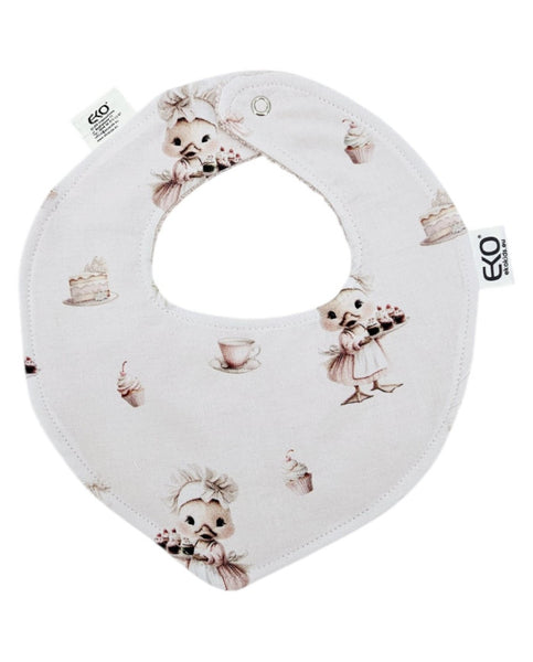 Pull-up bib Cotton COOK/ROSE PINK