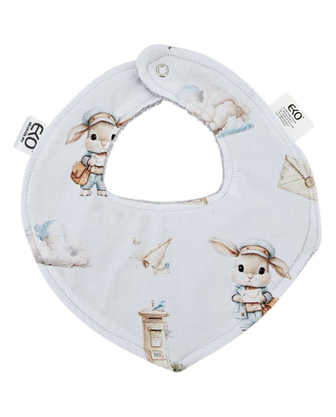 Pull-up bib Cotton POSTMAN/GREY