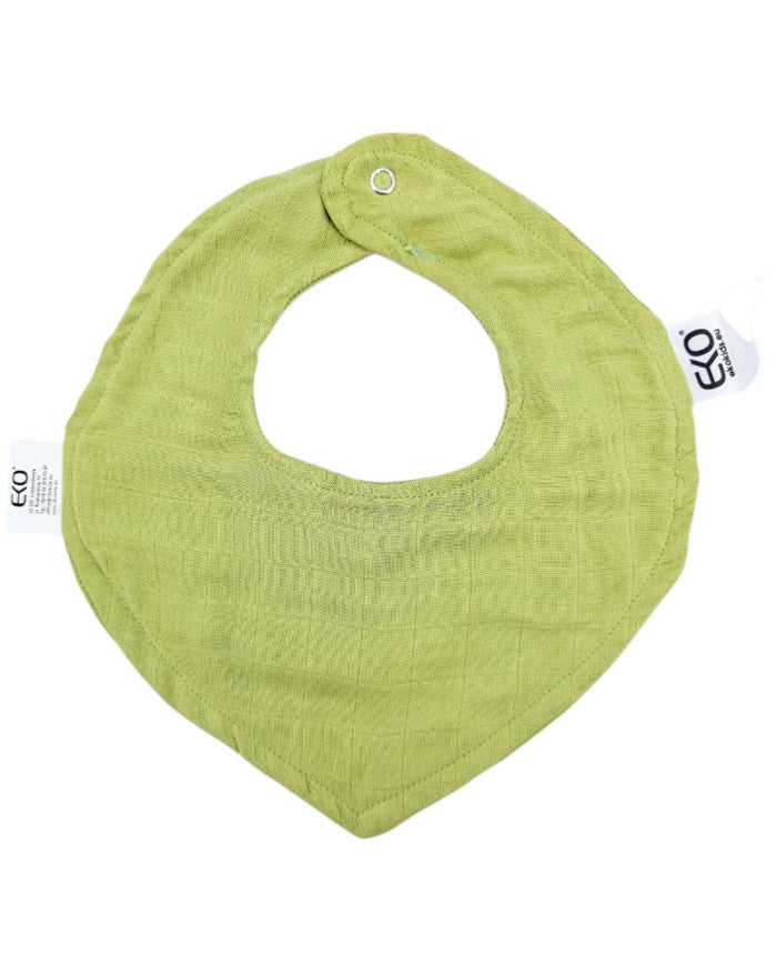 Bavoir pull-up Coton+Mousseline VERT