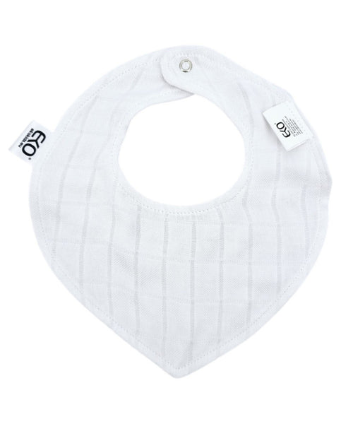 Pull-up bib Cotton+Muslin WHITE