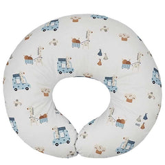 Velvet breastfeeding croissant GIRAFFE/BLUE