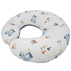 Velvet breastfeeding croissant GIRAFFE/BLUE