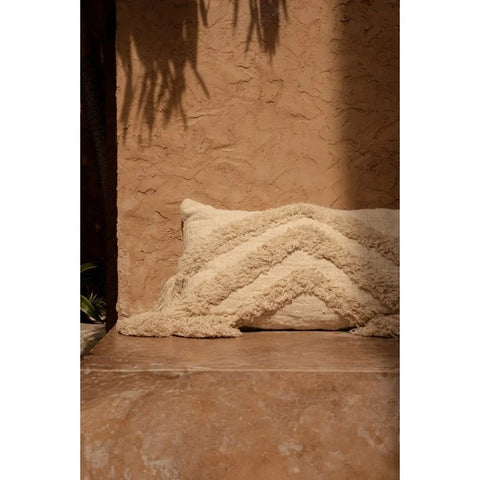 The Nomad Tassel Cushion Cover - Cream