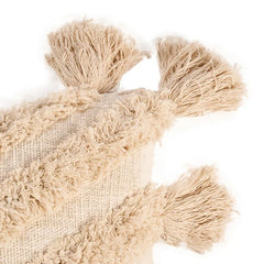 The Nomad Tassel Cushion Cover - Cream